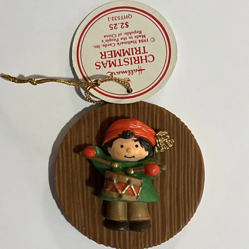 Hallmark Trimmer Vintage 1984 Santa, Koala, Drummer‎ Boy - 3 Lot Ornaments